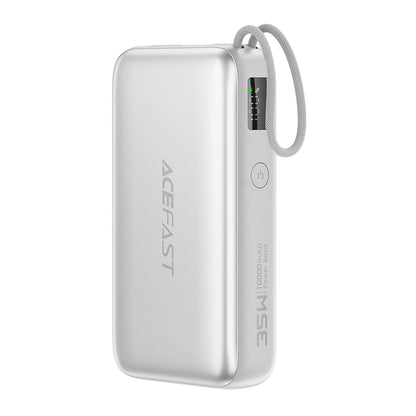 Externe Batterij Acefast M32, 10000mAh, 35W, PD, 2 x USB-C, Zilverkleurig