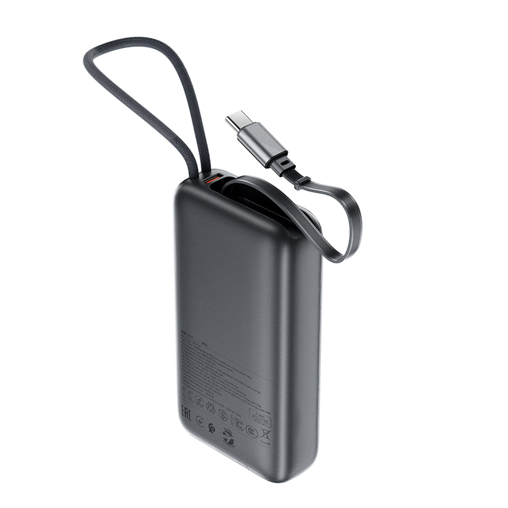 Externe Batterij Acefast M32, 10000mAh, 35W, PD, 2 x USB-C, Grijs