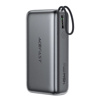 Externe Batterij Acefast M34, 20000mAh, 45W, QC + PD, 1 x USB-A - 2 x USB-C, Gri