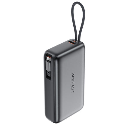 Externe Batterij Acefast M34, 20000mAh, 45W, QC + PD, 1 x USB-A - 2 x USB-C, Gri