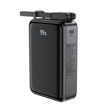 Externe Batterij Acefast M4, 20000mAh, 67W, PD, 1 x USB-A - 2 x USB-C, Zwart