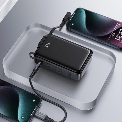 Externe Batterij Acefast M4, 20000mAh, 67W, PD, 1 x USB-A - 2 x USB-C, Zwart