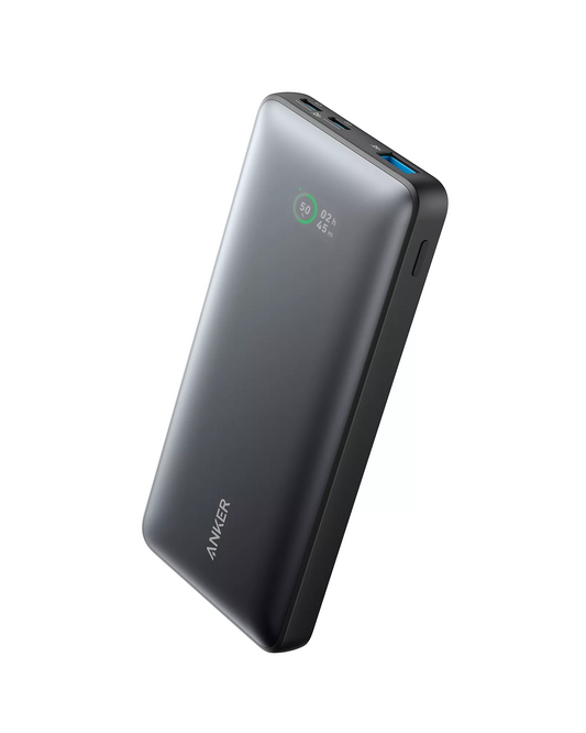 Anker 533 PowerCore Externe Batterij, 10000mAh, 25W, QC + PD, 1 x USB-A - 2 x USB-C, Zwart A1249G11