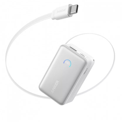 Externe Batterij Anker Nano, 10000mAh, 45W, QC + PD, 1 x USB-A - 1 x USB-C, Wit A1638H21