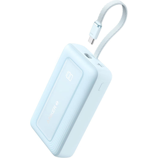 Externe Batterij Anker Zolo, 20000mAh, 30W, QC + PD, 1 x USB-A - 2 x USB-C, Blauw A1689031