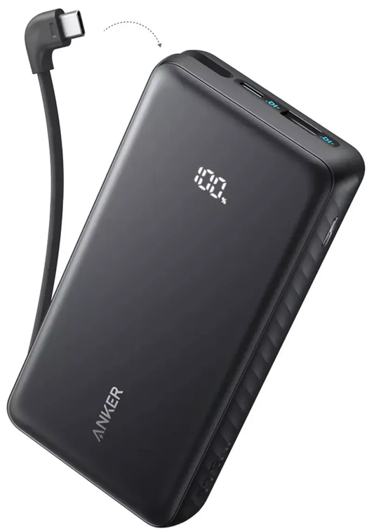 Externe Batterij Anker Zolo, 20000mAh, 22.5W, QC + PD, 1 x USB-A - 2 x USB-C, Zwart A110EH11