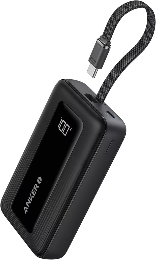 Externe Batterij Anker Zolo, 20000mAh, 30W, QC + PD, 1 x USB-A - 2 x USB-C, Zwart, Opnieuw verzegeld A1689H11