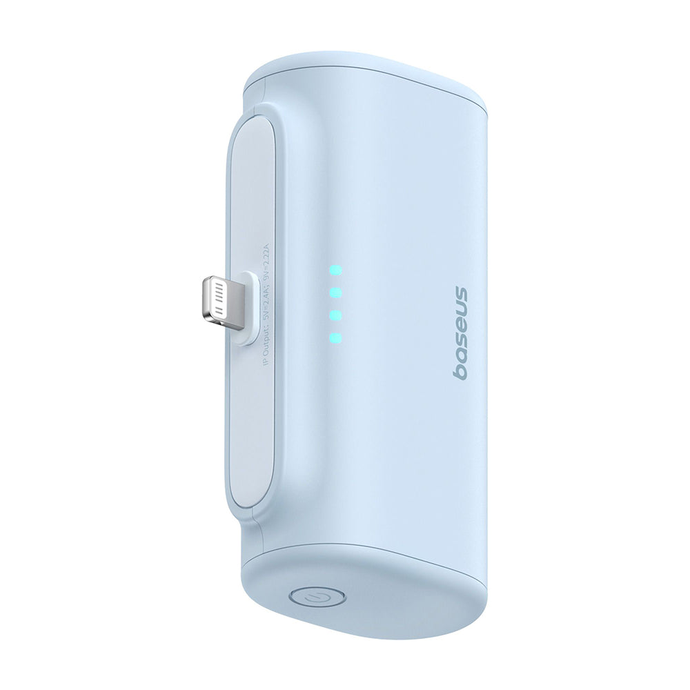 Externe Batterij Baseus Compact, 5000mAh, 20W, PD, 1 x Lightning - 1 x USB-C, Blauw P10068307313-00
