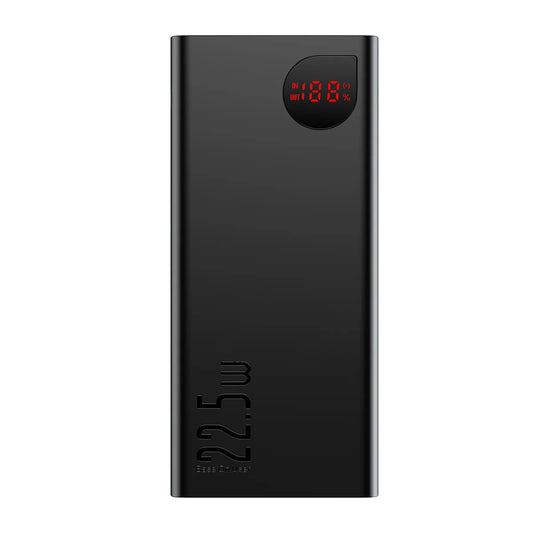 Externe Batterij Baseus Adaman, 40000mAh, 22.5W, QC + PD, 1 x USB-C - 3 x USB-A, Zwart