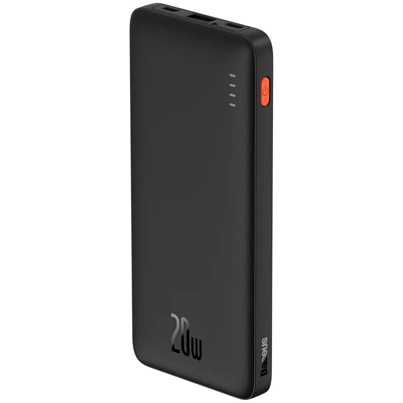 Baseus Airpow External Battery, 10000mAh, 20W, QC + PD, 1 x USB-A - 1 x USB-C, Black PPQD090001