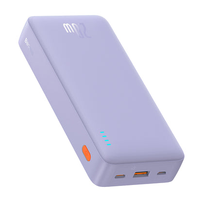 Externe Batterij Baseus Airpow, 20000mAh, 20W, QC + PD, 1 x USB-A - 1 x USB-C, Paars P10022804513-00
