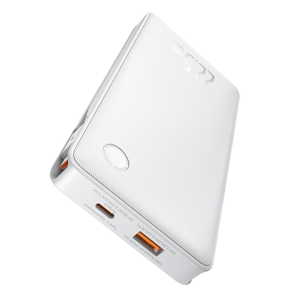 Externe Batterij Baseus Airpow Lite, 10000mAh, 22.5W, QC + PD, 1 x Lightning - 1 x USB-A - 2 x USB-C, Wit P10067501213-00