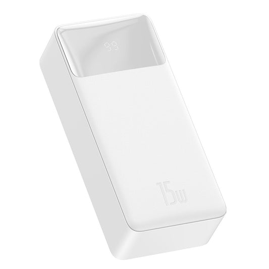 Externe Batterij Baseus Bipow, 30000mAh, 15W, 1 x USB-C - 2 x USB-A, Wit PPBD050202
