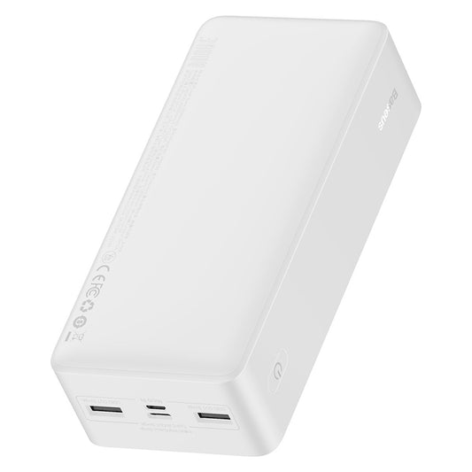 Externe Batterij Baseus Bipow, 30000mAh, 15W, 1 x USB-C - 2 x USB-A, Wit PPBD050202