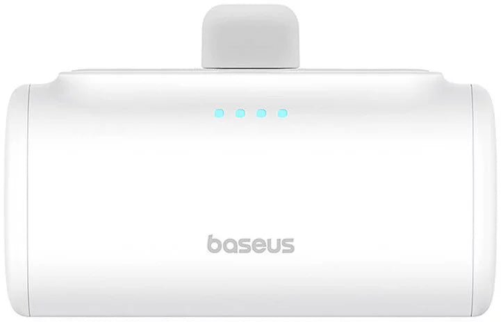 Externe Batterij Baseus Compact, 5000mAh, 20W, PD, 1 x Lightning - 1 x USB-C, Wit P10068307213-00