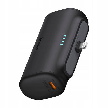 Externe Batterij Baseus Compact, 5000mAh, 20W, PD, 1 x Lightning - 1 x USB-C, Zwart P10068307113-00