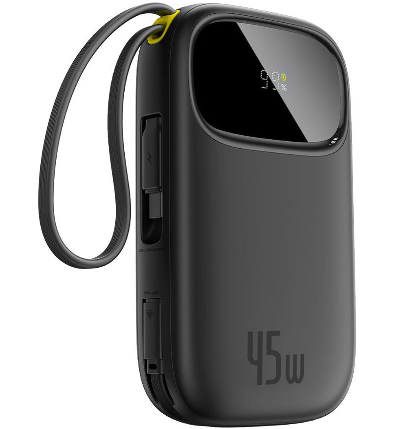 Externe batterij Baseus EnerFill FC31 Qpow 3, 10000mAh, 45W, QC + PD, 1 x USB-A - 3 x USB-C, Zwart P10082102123-00