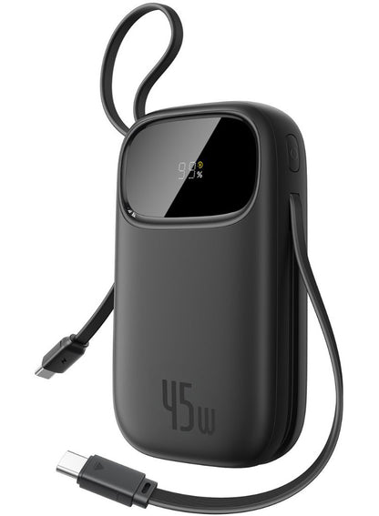 Externe batterij Baseus EnerFill FC31 Qpow 3, 10000mAh, 45W, QC + PD, 1 x USB-A - 3 x USB-C, Zwart P10082102123-00
