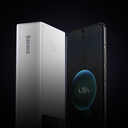 Externe Batterij Baseus EnerFill FP41, 30000mAh, 22.5W, QC + PD, 1 x USB-C - 2 x USB-A, Wit