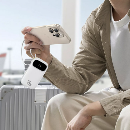 Externe batterij Baseus EnerFill FC31, 20000mAh, 45W, QC + PD, 1 x Lightning - 1 x USB-A - 2 x USB-C, Wit P10082105213-00