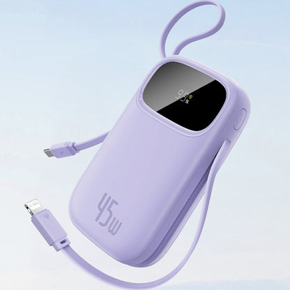 Baseus EnerFill FC31 Qpow 3 External Battery, 10000mAh, 45W, QC + PD, 1 x Lightning - 1 x USB-A - 2 x USB-C, Purple E0028C02