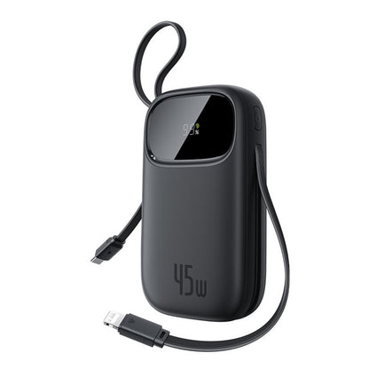 Baseus EnerFill FC31 Qpow 3 External Battery, 20000mAh, 45W, QC + PD, 1 x Lightning - 1 x USB-A - 2 x USB-C, Black E0028D00