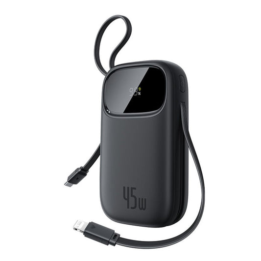 Externe Batterij Baseus EnerFill FC31 Qpow 3, 20000mAh, 45W, QC + PD, 1 x Lightning - 1 x USB-A - 2 x USB-C, Zwart E0028D00