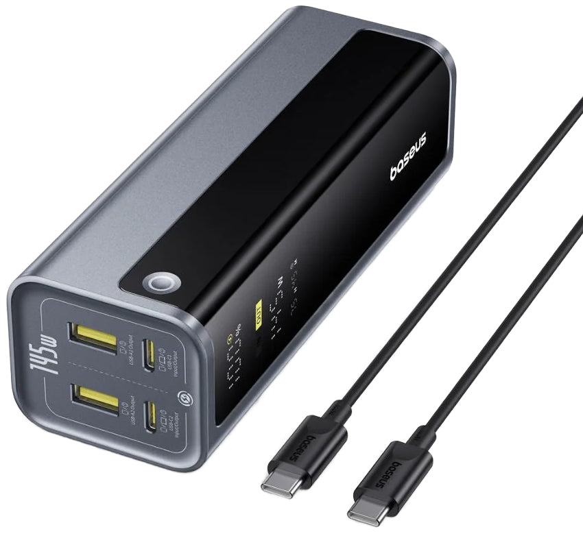 Baseus EnerGeek GP12 External Battery, 20800mAh, 145W, QC + PD, 2 x USB-A - 2 x USB-C, Gray P10082109813-00