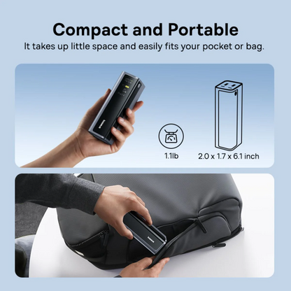 Baseus EnerGeek GP12 External Battery, 20800mAh, 145W, QC + PD, 2 x USB-A - 2 x USB-C, Gray P10082109813-00