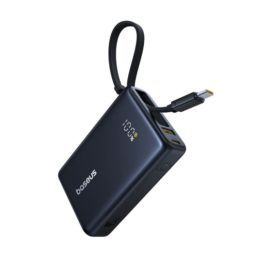 Externe Batterij Baseus PicoGo, 10000mAh, 45W, QC + PD, 1 x USB-A - 2 x USB-C, Zwart P10076803123-00