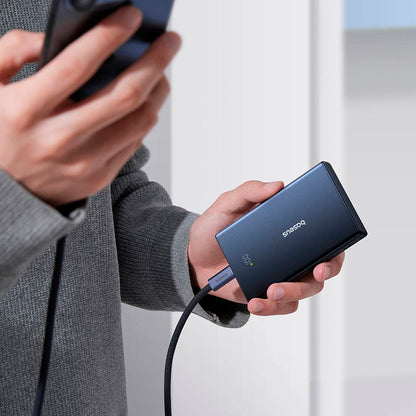 Externe Batterij Baseus PicoGo, 10000mAh, 20W, QC + PD, 1 x USB-A - 2 x USB-C, Zwart P10076801123-00