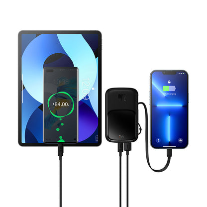 Externe Batterij Baseus Qpow Pro, 20000mAh, 20W, QC + PD, 1 x Lightning - 1 x USB-A - 1 x USB-C, Zwart PPQD040001