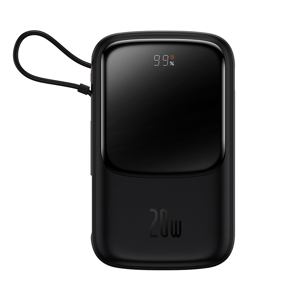 Externe Batterij Baseus Qpow Pro, 20000mAh, 20W, QC + PD, 1 x Lightning - 1 x USB-A - 1 x USB-C, Zwart PPQD040001