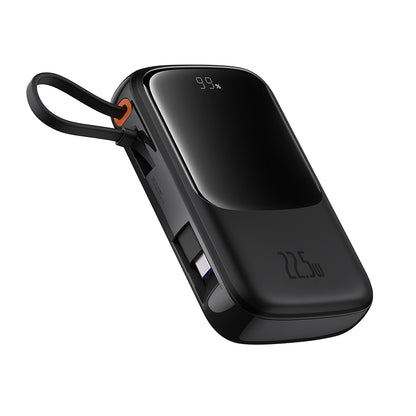 Externe Batterij Baseus Qpow Pro+, 10000mAh, 22.5W, QC + PD, 1 x USB-A - 2 x USB-C, Zwart P10067101113-00