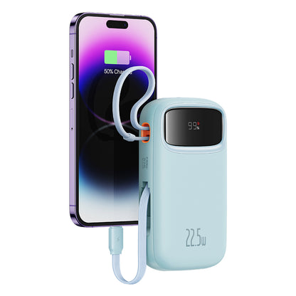 Externe Batterij Baseus Qpow Pro+, 20000mAh, 22.5W, QC + PD, 1 x Lightning - 1 x USB-A - 2 x USB-C, Blauw P10055002313-00