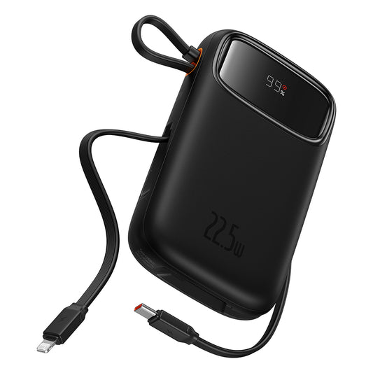 Externe Batterij Baseus Qpow Pro+, 20000mAh, 22.5W, QC + PD, 1 x Lightning - 1 x USB-A - 2 x USB-C, Zwart P10055002113-00