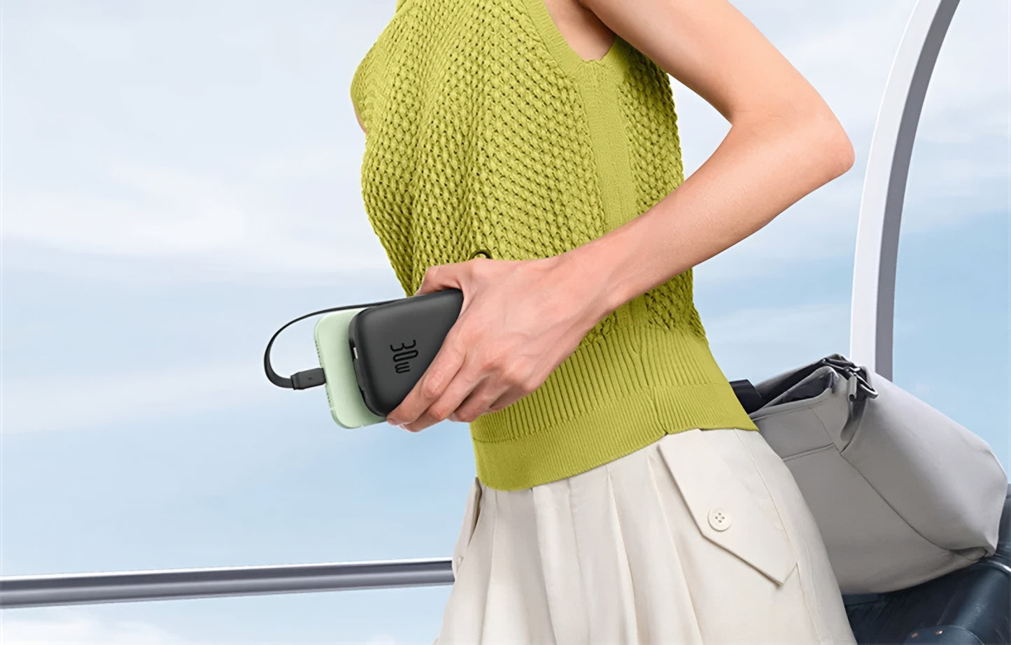 Externe Batterij Baseus Qpow2, 20000mAh, 30W, QC + PD, 1 x USB-A - 3 x USB-C, Zwart P10055009113-00