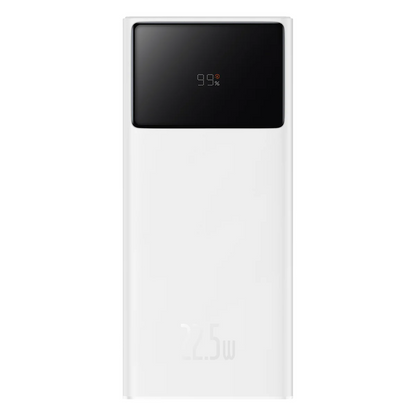 Externe batterij Baseus Star Lord, 30000mAh, 22.5W, QC + PD, 1 x USB-C - 2 x USB-A, Wit PPXJ080102