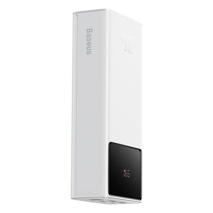 Externe batterij Baseus Star Lord, 30000mAh, 22.5W, QC + PD, 1 x USB-C - 2 x USB-A, Wit PPXJ080102