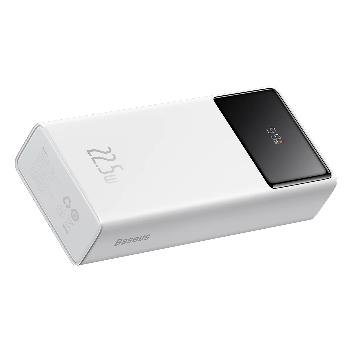 Externe batterij Baseus Star Lord, 30000mAh, 22.5W, QC + PD, 1 x USB-C - 2 x USB-A, Wit PPXJ080102