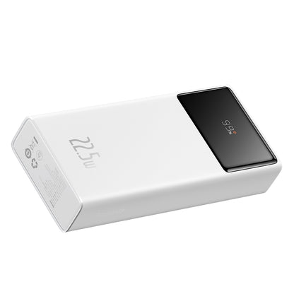 Externe Batterij Baseus Star Lord, 20000mAh, 22.5W, QC + PD, 1 x USB-C - 2 x USB-A, Wit PPXJ080002