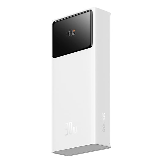 Externe Batterij Baseus Star Lord, 20000mAh, 30W, QC + PD, 1 x USB-C - 2 x USB-A, Wit P10022904213-00
