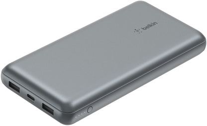 Externe batterij Belkin BoostCharge Pro, 20000mAh, 15W, 1 x USB-C - 2 x USB-A, Grijs BPB012btGY