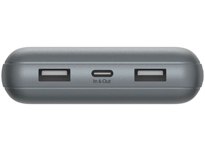 Externe batterij Belkin BoostCharge Pro, 20000mAh, 15W, 1 x USB-C - 2 x USB-A, Grijs BPB012btGY