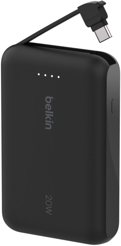 Belkin BoostCharge External Battery, 10000mAh, 20W, PD, 2 x USB-C, Black BPB021hqBK