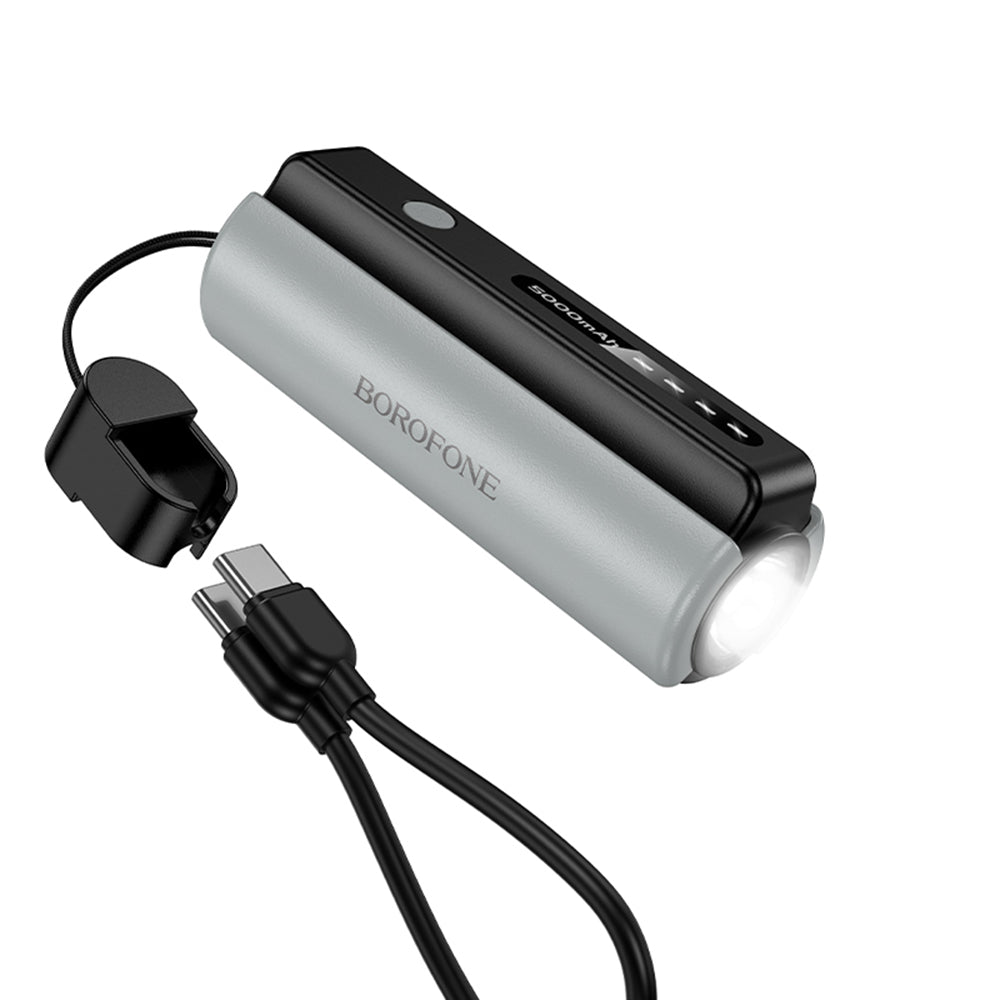 Externe batterij Borofone BJ87 Star, 5000mAh, 10W, 1 x USB-C, Grijs