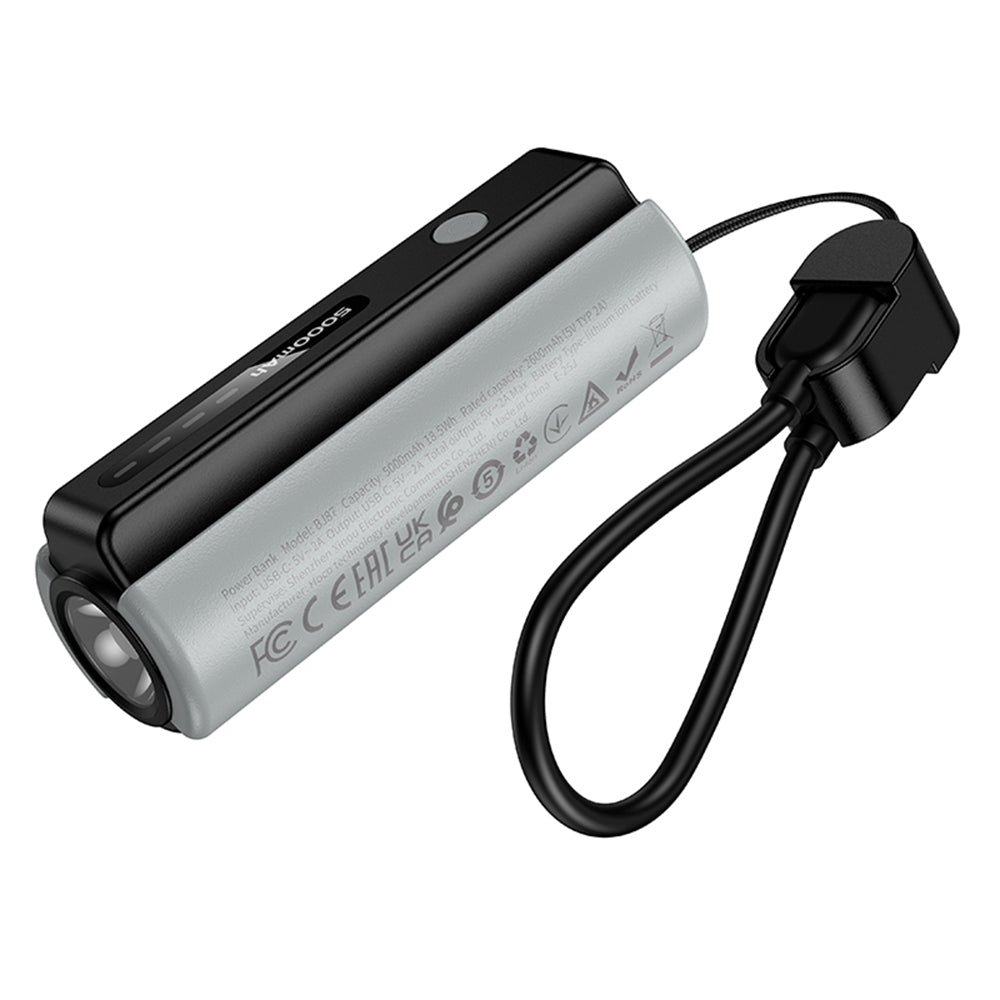 Externe batterij Borofone BJ87 Star, 5000mAh, 10W, 1 x USB-C, Grijs