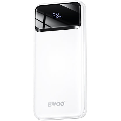 Externe batterij BWOO BO-P34, 10000mAh, 22,5W, QC + PD, 1 x USB-C - 2 x USB-A, Wit