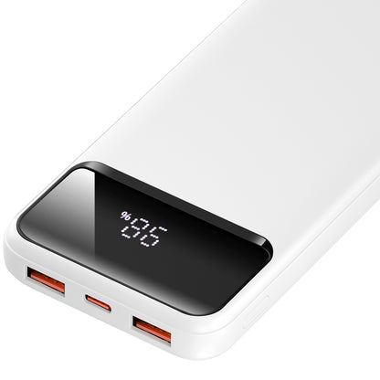 Externe batterij BWOO BO-P34, 10000mAh, 22,5W, QC + PD, 1 x USB-C - 2 x USB-A, Wit