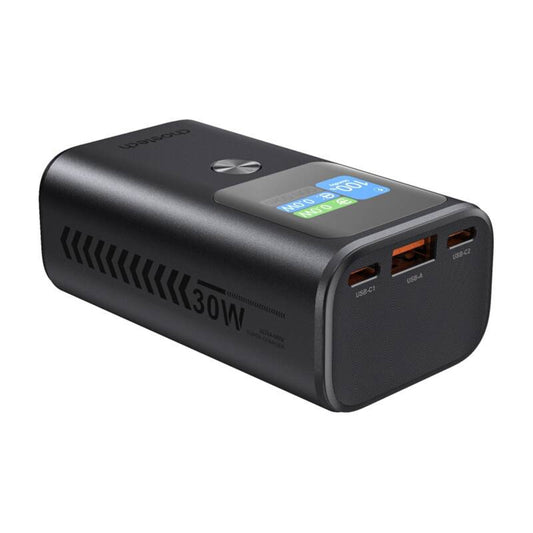 Externe Batterij Choetech B701, 10000mAh, 30W, QC + PD, 1 x USB-A - 2 x USB-C, Zwart